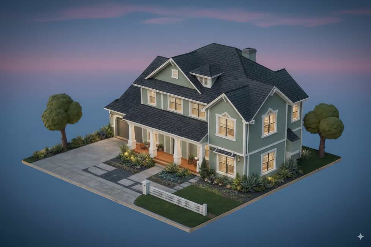 Vestíbulo moderno generado con IA