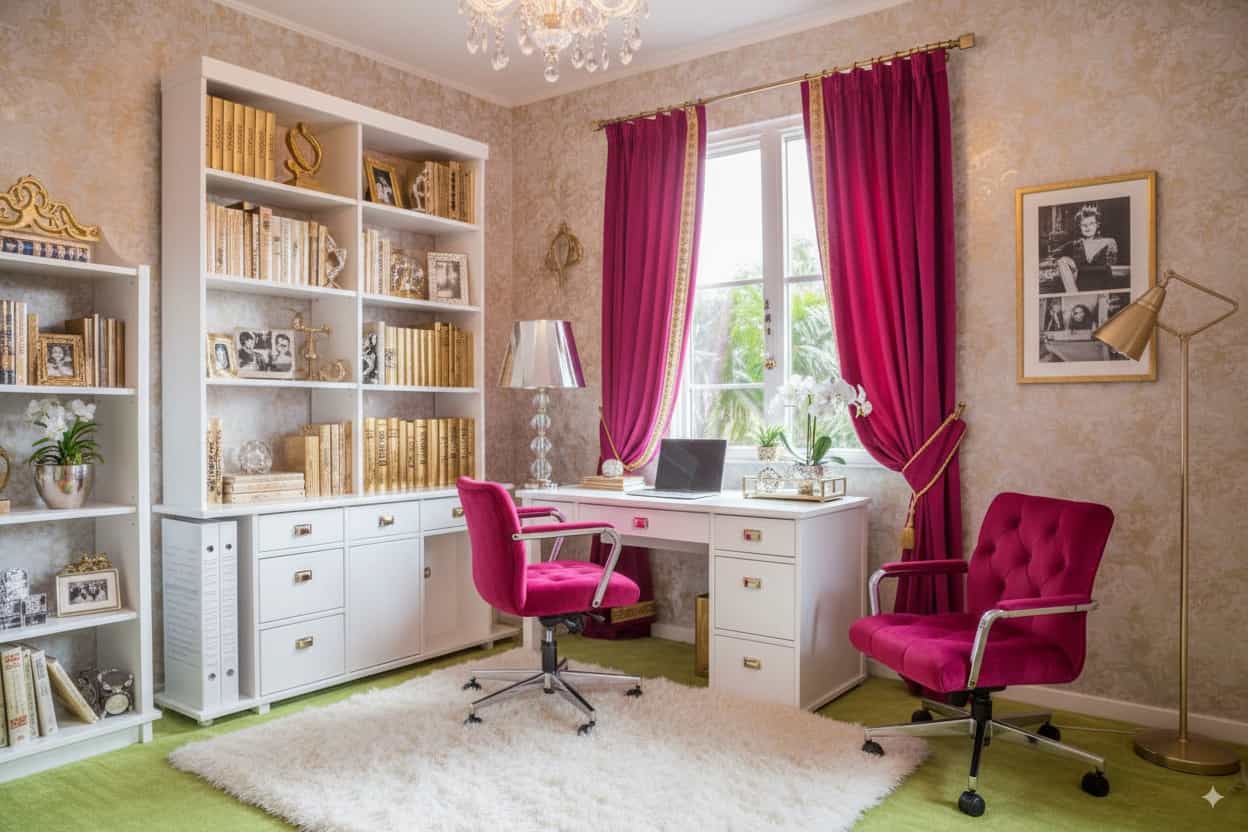 Sala contemporánea generada con IA