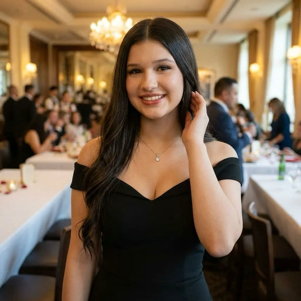 Foto original de quinceañera antes del retoque con IA
